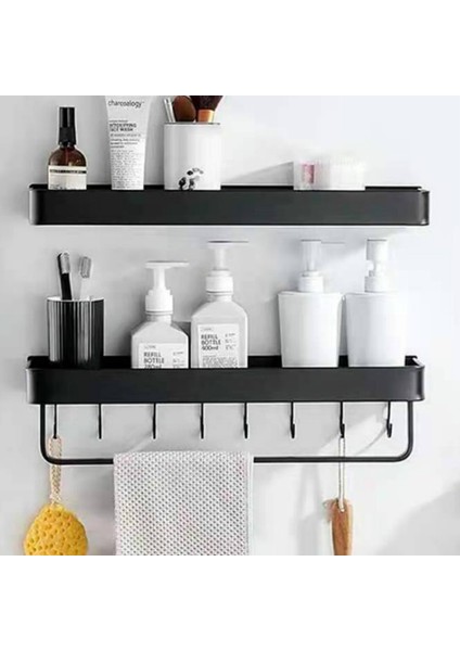 Dikdörtgen Stili Siyah Alüminyum Duvar Rafları Raf Kâğıt Kutusu Alüminyum Banyo Köşe Raf Duvara Monte Mutfak Depolama Tutucu Baharatlık (Yurt Dışından) indirimleri