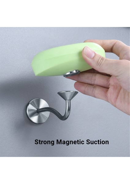 No.18 Tarzı Yeni Sıcak Sabun Tutucu Kendinden Yapışkanlı Manyetik Sabunluk Paslanmaz Çelik Askı Matara Delme Gerektirmez Banyo Için (Yurt Dışından) fırsatları