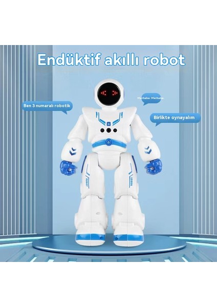 Uzay Robotu Uzaktan Kumanda Akıllı Programlama Hareketi Dokunma Algılama Dansı Çocuk Oyuncak Robot (Yurt Dışından)