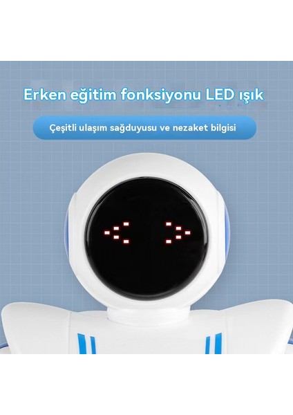 Uzay Robotu Uzaktan Kumanda Akıllı Programlama Hareketi Dokunma Algılama Dansı Çocuk Oyuncak Robot (Yurt Dışından)