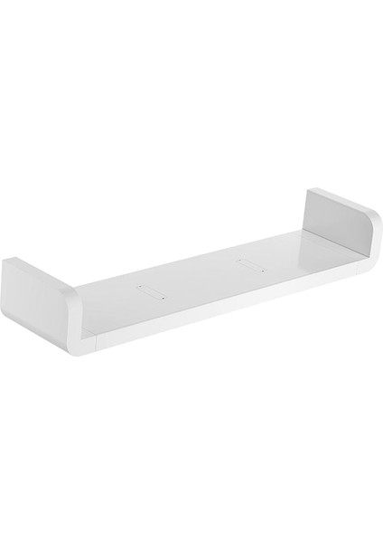 47CM Tarzı 1 Adet Banyo Ekran Organizatörü Için Yüzen Duvar Askılı Raflar Beyaz U Şekilli - Yatak Yanı Konsol Rafı Için Monteli - Üniversite Yurt Odası Için (Yurt Dışından)