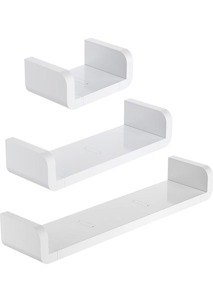 47CM Tarzı 1 Adet Banyo Ekran Organizatörü Için Yüzen Duvar Askılı Raflar Beyaz U Şekilli - Yatak Yanı Konsol Rafı Için Monteli - Üniversite Yurt Odası Için (Yurt Dışından) modelleri