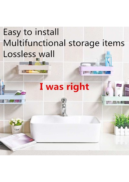 Yeşil Stil 1 Adet Ev Banyo Köşe Rafı Şampuan Rafı Mutfak Depolama Rafı Dağınıklığı Duş Depolama Rafı Duvara Monte Banyo Rafı Alan Tasarrufu (Yurt Dışından) fiyatları