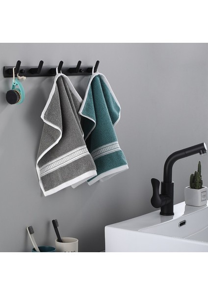 6 Kanca Beyaz Stil Siyah Beyaz Bornoz Askı Banyo Mutfak Havlu Çanta Şapka Askısı Duvara Monte Elbise Montaj Askı Duşakabin Donanımı (Yurt Dışından)