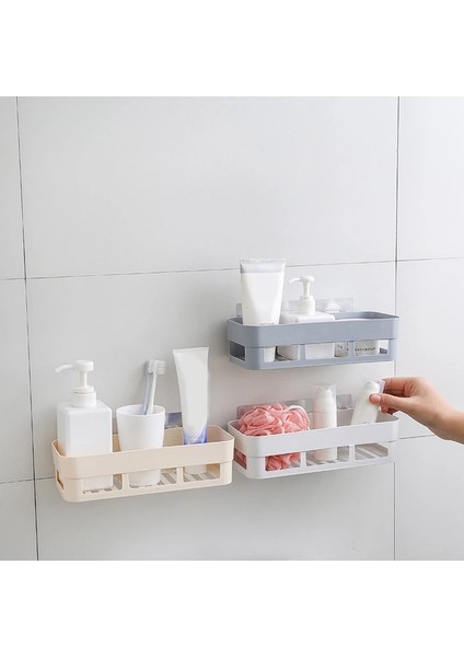 Gri Tarzı Ücretsiz Yumruklama Banyo Rafı Makyaj Masası Depolama Rafı Banyo Duvar Askı Banyo Emme Fg Rafı (Yurt Dışından) modelleri