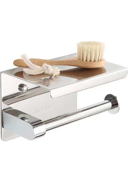 B Tarzı Tuvalet Wc Kağıt Tutucu Cep Telefonu Rafı Havlu Askısı Banyo Aksesuarları Kağıt Tutucu (Yurt Dışından) fırsatları