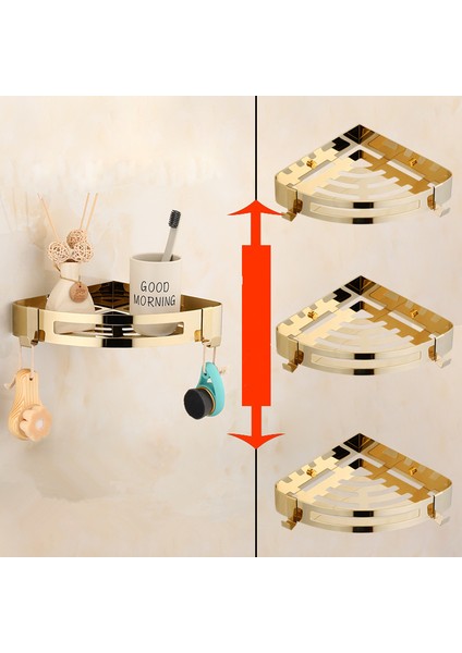 Mavi Stil Banyo Aksesuarları Kağıt Tutucu, Köşe Rafı, Havlu Askısı, Tuvalet Fırça Tutucu, Havlu Tutucu Pirinç Altın Banyo Donanım Seti (Yurt Dışından) modelleri