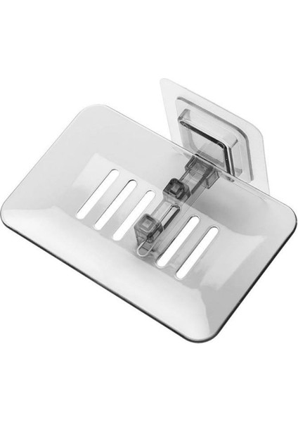 D Stili Banyo Sabun Rafı Duş Sabun Kutusu Saklama Tabak Tepsi Tutucu Kılıf Sabun Tutucu Banyo Aksesuarları Raf Duvar Sabunluk (Yurt Dışından)