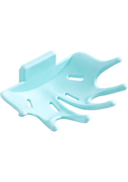 Mavi Göl Stili Yumruk Yok Sabun Kutusu Banyo Tahliyesi Sabun Tutucu Banyo Duvar Askılığı (Yurt Dışından)