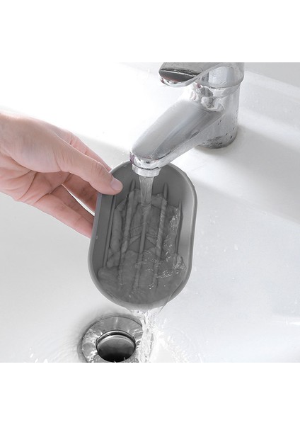 Gri Stil 1 Adet Sabunluk Tutucu Taşınabilir Sabun Kabı Plastik Sabun Konteyner Basit Tarz Sabun Kutusu Banyo Aksesuarları (Yurt Dışından) indirimleri