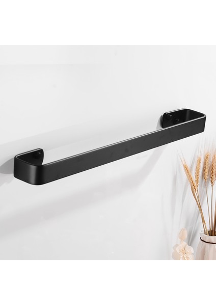 50CM Tarzı Siyah Havlu Askılığı Duvara Monte Edilebilir Banyo Havlu Tutucu Alüminyum Yaratıcı Bornoz Banyo Ray Askısı (Yurt Dışından) indirimleri