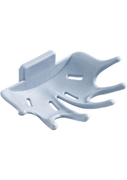 Mavi Stil Yumruk Yok Sabun Kutusu Banyo Tahliyesi Sabun Tutucu Banyo Duvar Askılığı (Yurt Dışından)