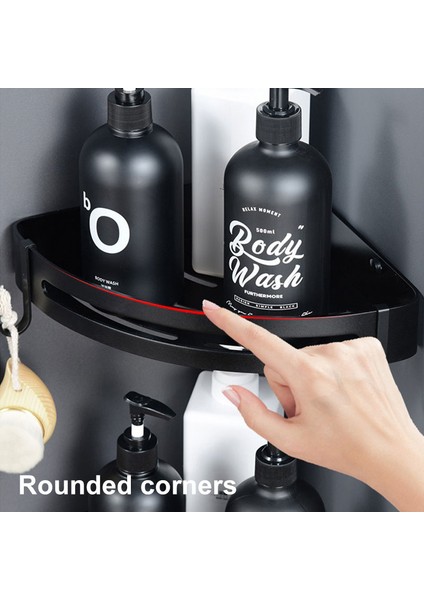 Siyah X2 Stili Banyo Rafları Alüminyum Duvar Emme Tuvalet Saklama Siyah Duş Köşe Çerçevesi Şampuan Tutucu Sabun Saklama Rafı (Yurt Dışından) indirimleri