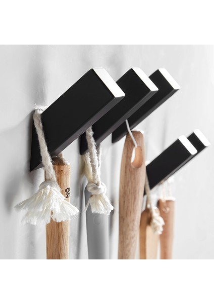 Siyah-3 Tarzı Duvara Monte Siyah Havlu Askısı Paslanmaz Çelik Siyah Bornoz Askısı, Banyo, Oturma Odası ve Otel Için Uygun (Yurt Dışından) fırsatları