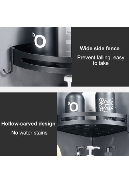 Gümüş X2 Stili Duvara Monte Banyo Rafı Üçgen Havlu Organizatör Depolama Askı Tutucu Tuvalet Şampuan Banyo Aksesuarları (Yurt Dışından) modelleri