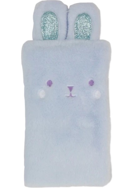 PC-1498 Tavşan Peluş Kalem Çantası - Mavi. Pembe ve Beyaz renk seçeneklerimiz mevcuttur