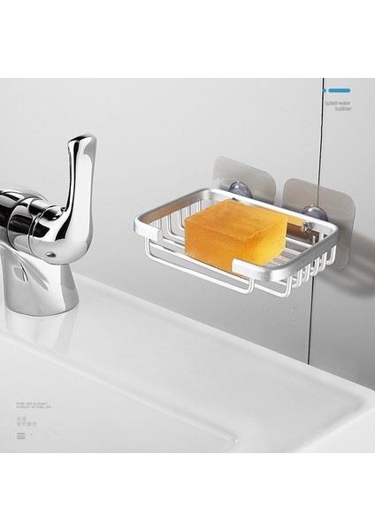 Siyah Stil Yaratıcı Matkap Gerektirmeyen Sabunluk Tutucu Duvara Monte Depolama Rafı Tuvalet Kutusu Sünger Banyo Aksesuarları (Yurt Dışından) modelleri