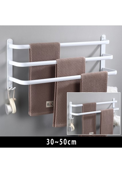 TEK-30CM Tarzı Duvara Monte Havlu Askılığı Havlu Rafı Banyo Alanı Alüminyum Moda Beyaz Havlu Askısı Mat Beyaz Havlu Tutucu (Yurt Dışından) indirimleri