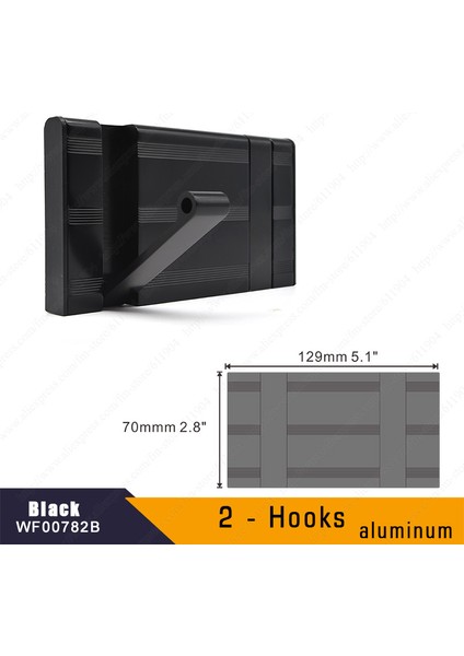 2 Kancalı Siyah Stil Alüminyum Ev Dekorasyonu Çivisiz Katlanabilir Askılık Coat Hook Koridor Yatak Odası Kapı Şapka Kıyafet Askısı Mutfak Tuvalet Duvar Askıları (Yurt Dışından)