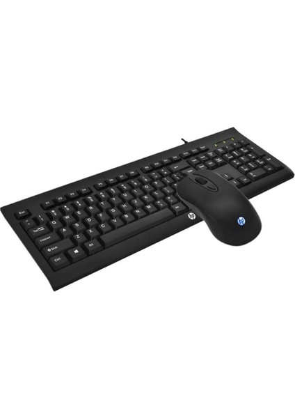 Hp KM100 Kablolu Klavye Mouse Set Kurulumu Kolay Tak Çalıştır Modern Tasarım Türkçe Q Klavye