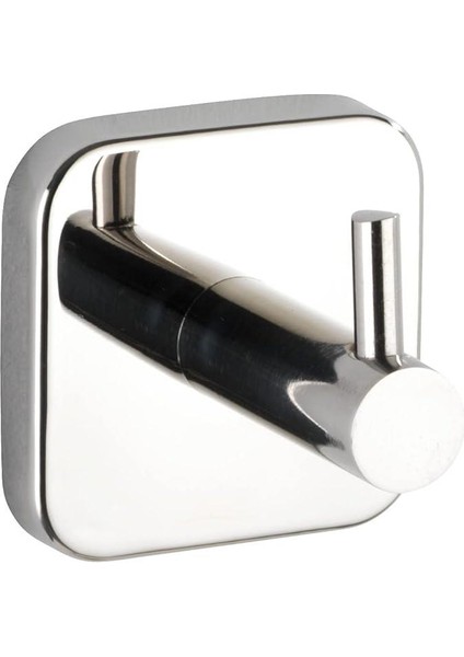 Uno Mezzano Duvar Askısı, El Havlularının ve Bulaşık Bezlerinin Elinizin Altında Saklanması İçin Kanca, Yüksek Kaliteli, Parlak Paslanmaz Çelik, 5,5 x 5,5 x 5,5 cm