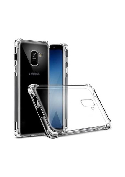 Samsung Galaxy A6 2018 Köşe Korumalı Şeffaf Jelly Premium Silikon Kılıf