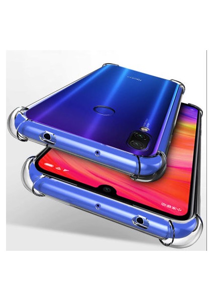 Redmi Note 7 Köşe Korumalı Şeffaf Jelly Premium Silikon Kılıf