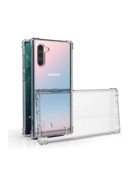 Samsung Galaxy Note 10 Köşe Korumalı Şeffaf Jelly Premium Silikon Kılıf