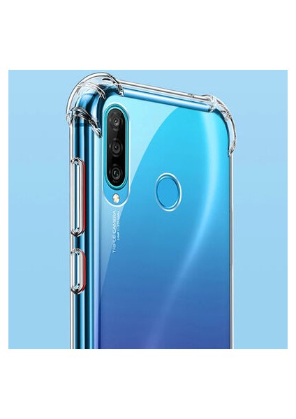 Huawei P40 Lite E Köşe Korumalı Şeffaf Jelly Premium Silikon Kılıf