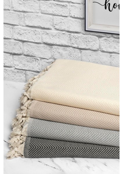 Trendy Koltuk Örtüsü Bej 2'li Set modelleri