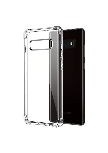 Samsung Galaxy S10 Köşe Korumalı Şeffaf Jelly Premium Silikon Kılıf