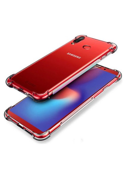 Samsung Galaxy A10S Köşe Korumalı Şeffaf Jelly Premium Silikon Kılıf