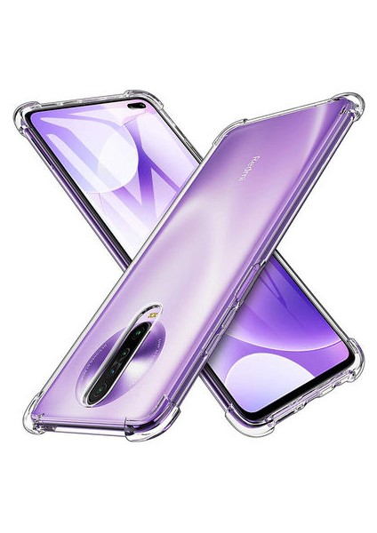 Poco X2 Köşe Korumalı Şeffaf Jelly Premium Silikon Kılıf