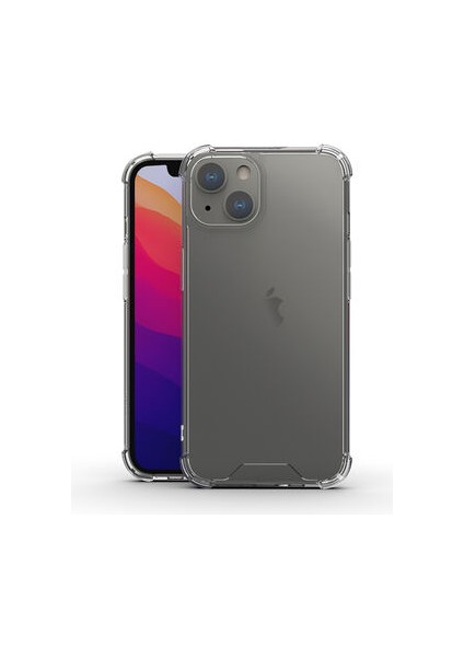 iPhone 13 Mini Köşe Korumalı Şeffaf Jelly Premium Silikon Kılıf