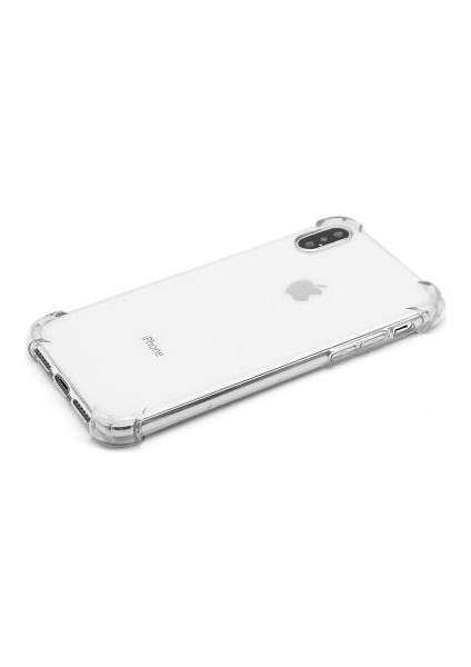 iPhone x Köşe Korumalı Şeffaf Jelly Premium Silikon Kılıf