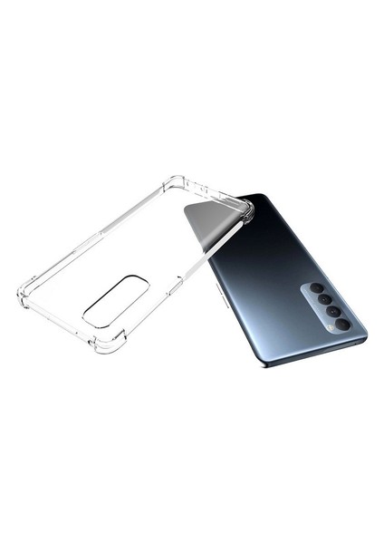 Oppo Reno 4 Pro 4g Köşe Korumalı Şeffaf Jelly Premium Silikon Kılıf