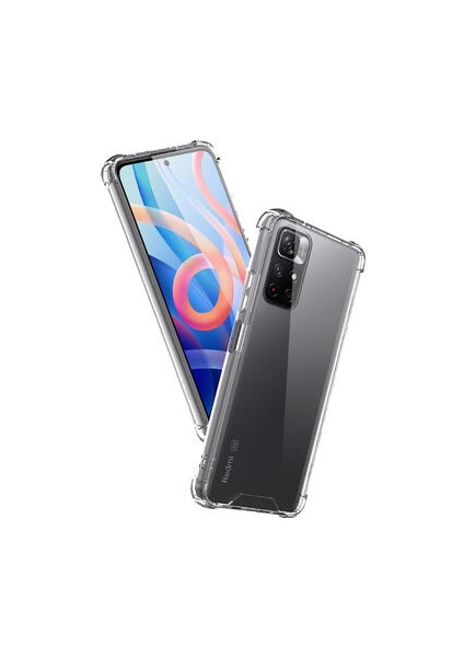 Poco M4 Pro 5g Köşe Korumalı Şeffaf Jelly Premium Silikon Kılıf