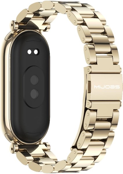 Xiaomi Mi Band 8 İçin Gt4 Üç Boncuklu Metal Kayış (Yurt Dışından) modelleri