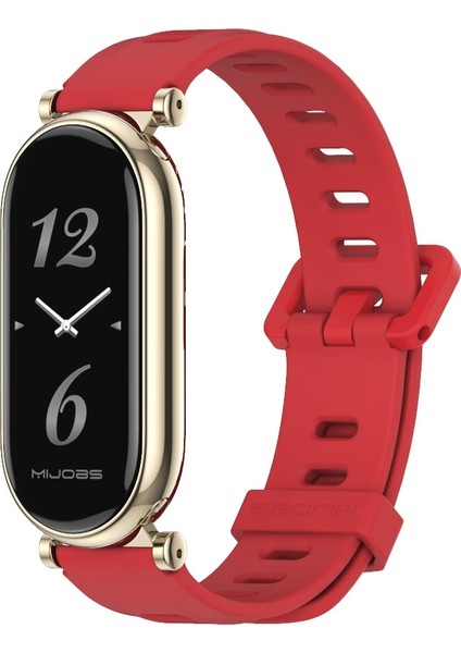 Xiaomi Mi Band 8 İçin Gt4 Düz Delikli Silikon Kayış (Yurt Dışından)