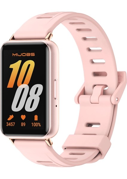 Samsung Galaxy Fit 3 İçin Düz Delikli Silikon Kayış (Yurt Dışından)