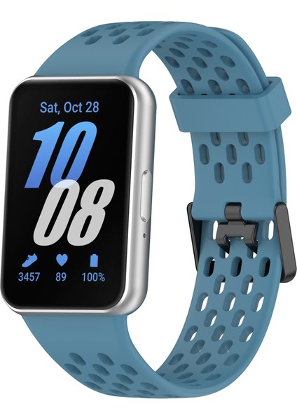 Samsung Galaxy Fit 3 İçin Çift Tokalı Silikon Kayış (Yurt Dışından)