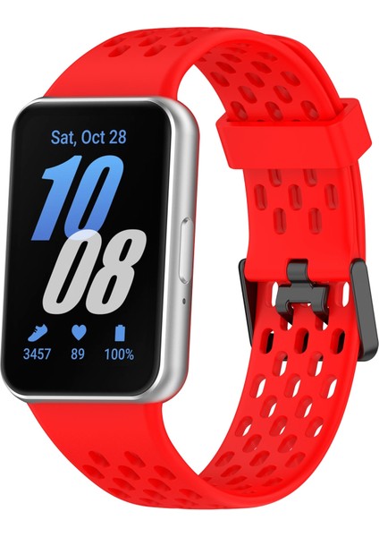 Samsung Galaxy Fit 3 İçin Çift Tokalı Silikon Kayış (Yurt Dışından)