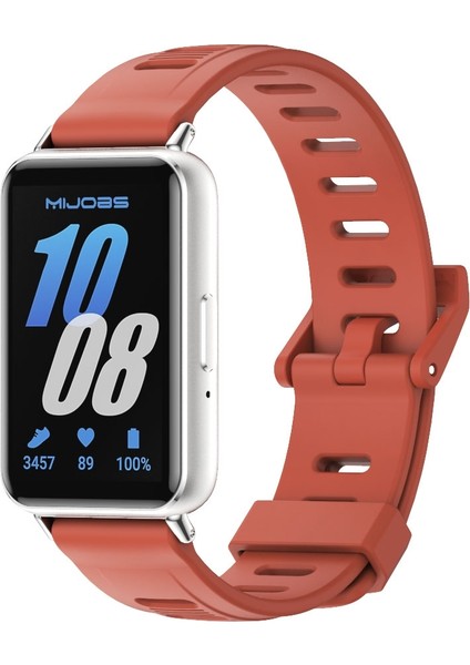Samsung Galaxy Fit 3 İçin Düz Delikli Silikon Kayış (Yurt Dışından)