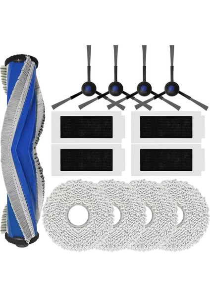 Pro+ Robot Süpürge Silindiri Yan Fırça Hepa Filtreleri Paspas Pedi Yedek Aksesuar Seti (Yurt Dışından)