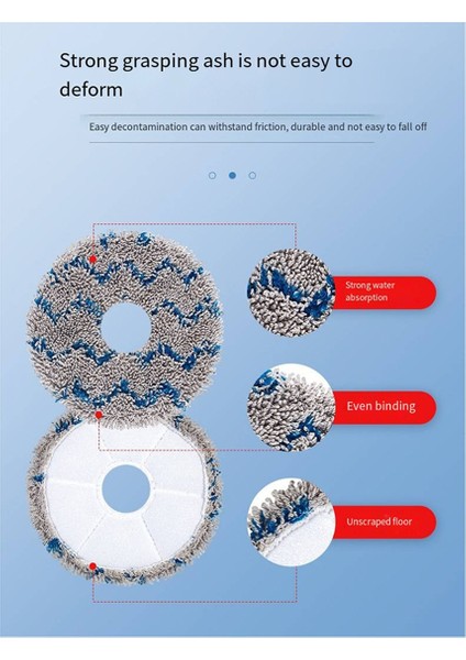 Ecobos Deebot X5 Pro Paspas Bezi Süpürme Robotu Aksesuarları 6 Adet (Yurt Dışından)