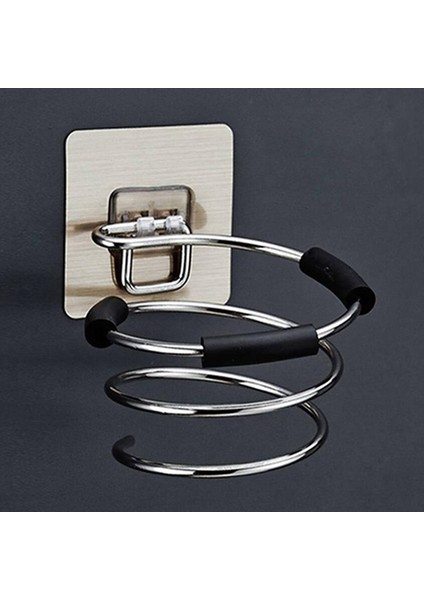 No.1 Tarzı Spiralli Duvara Monte Saç Kurutma Makinesi Tutucu Ücretsiz Delme Banyo Tuvalet Yatak Odası Depolama Rafı Saç Salonu Tasarımcı Kısa Araç (Yurt Dışından) modelleri