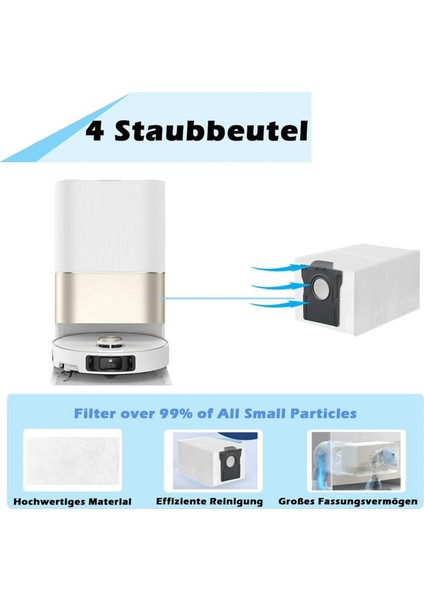 X40 Ultra Complete, S30 Pro Ultra Robot Süpürge Ana Yan Fırça Hepa Filtreler Paspas Bezi Toz Torbaları (Yurt Dışından) indirimleri