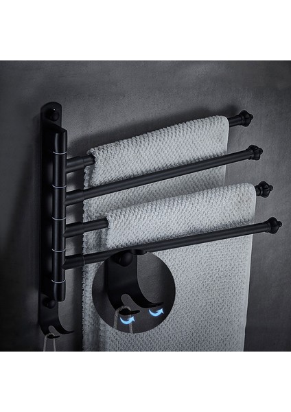 Kaplama-2 Tarzı Cooanho Paslanmaz Çelik Banyo Döner Havlu Askılığı, 4 Kol Döner Havlu Rafı Kanca Duvara Monte Banyo Depolama Rafı (Yurt Dışından) fiyatları