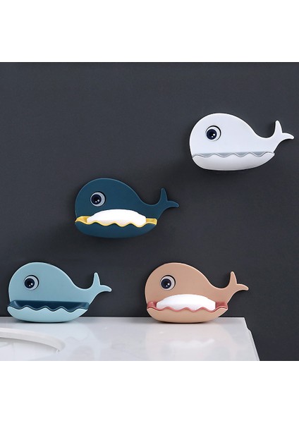 Lacivert Tarzı Banyo Sabunluk Tutucu Duvara Monte Sabun Kutusu Depolama Rafı Plastik Sızdırmaz Organizatör Tepsi Abs 13X7.5CM (Yurt Dışından) fırsatları