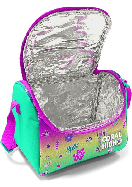 Kids Pembe Su Yeşili Flamingo Desenli 3’lü Okul Çanta Seti SET0123647 fırsatları